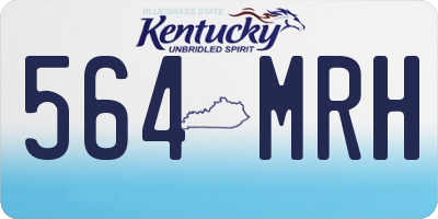 KY license plate 564MRH