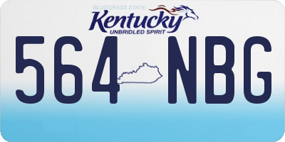 KY license plate 564NBG