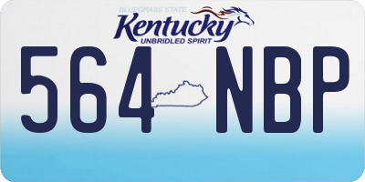 KY license plate 564NBP