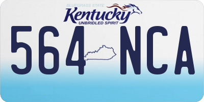 KY license plate 564NCA