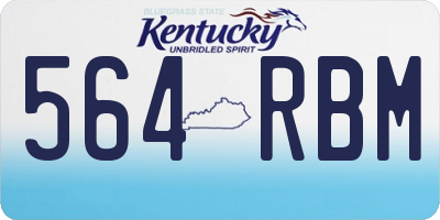 KY license plate 564RBM