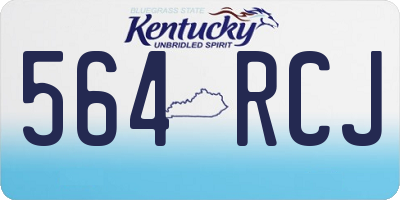 KY license plate 564RCJ