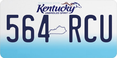 KY license plate 564RCU