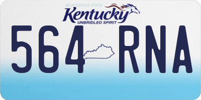 KY license plate 564RNA