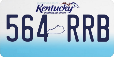 KY license plate 564RRB