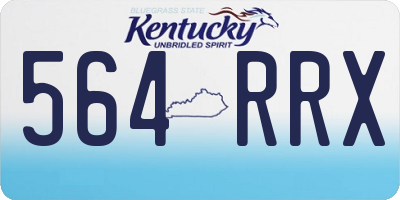 KY license plate 564RRX