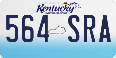 KY license plate 564SRA