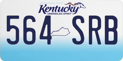 KY license plate 564SRB