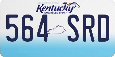KY license plate 564SRD