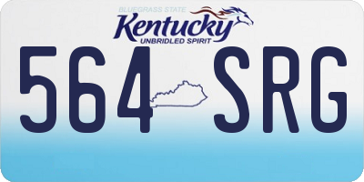 KY license plate 564SRG