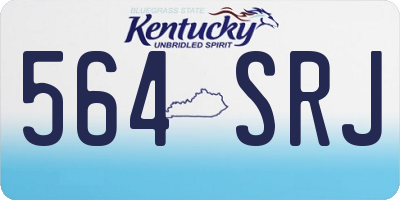 KY license plate 564SRJ