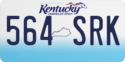 KY license plate 564SRK