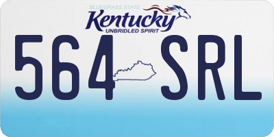 KY license plate 564SRL