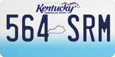 KY license plate 564SRM