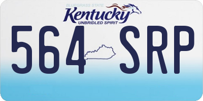 KY license plate 564SRP