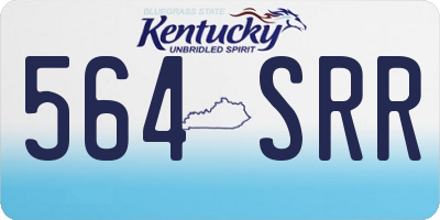KY license plate 564SRR