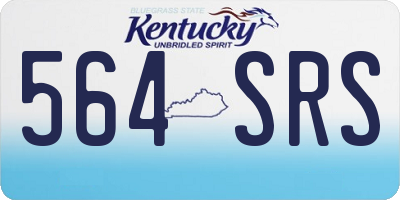 KY license plate 564SRS