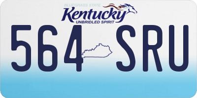 KY license plate 564SRU