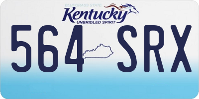 KY license plate 564SRX