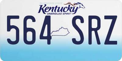 KY license plate 564SRZ