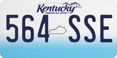 KY license plate 564SSE