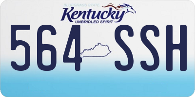 KY license plate 564SSH