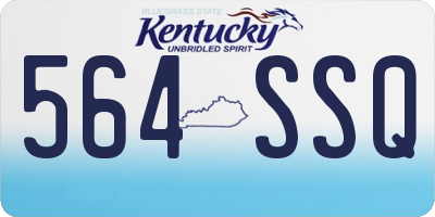 KY license plate 564SSQ