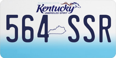 KY license plate 564SSR