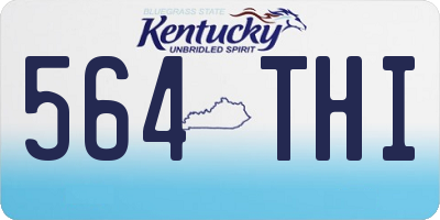KY license plate 564THI
