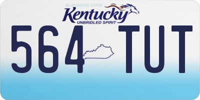 KY license plate 564TUT