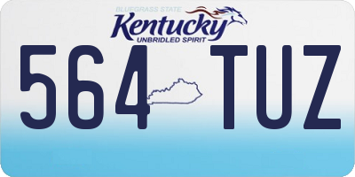 KY license plate 564TUZ