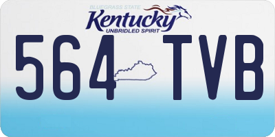 KY license plate 564TVB