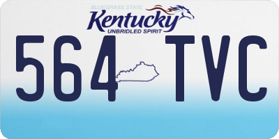 KY license plate 564TVC