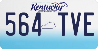 KY license plate 564TVE