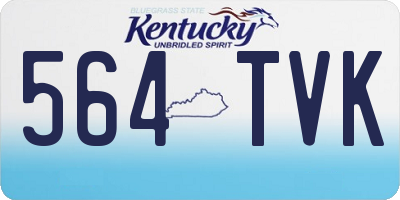 KY license plate 564TVK