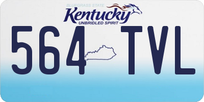 KY license plate 564TVL