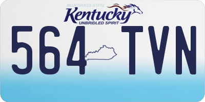 KY license plate 564TVN