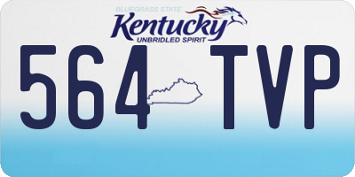 KY license plate 564TVP