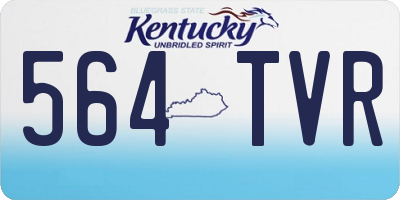 KY license plate 564TVR