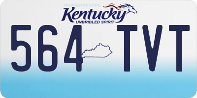 KY license plate 564TVT