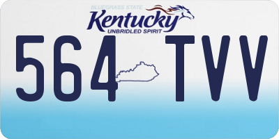 KY license plate 564TVV