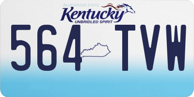 KY license plate 564TVW