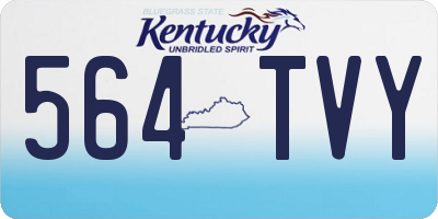 KY license plate 564TVY
