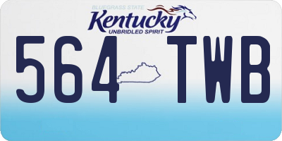 KY license plate 564TWB