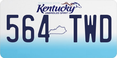 KY license plate 564TWD