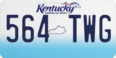 KY license plate 564TWG