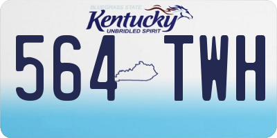 KY license plate 564TWH