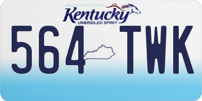 KY license plate 564TWK
