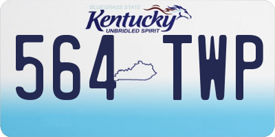 KY license plate 564TWP