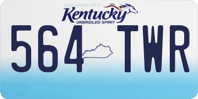 KY license plate 564TWR